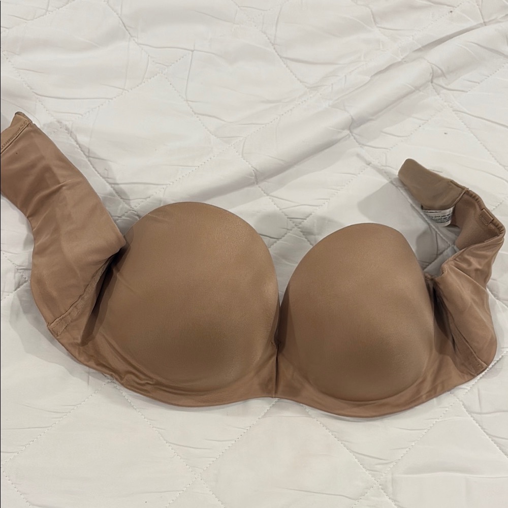 Soma Strapless Push-Up Bra in Tan